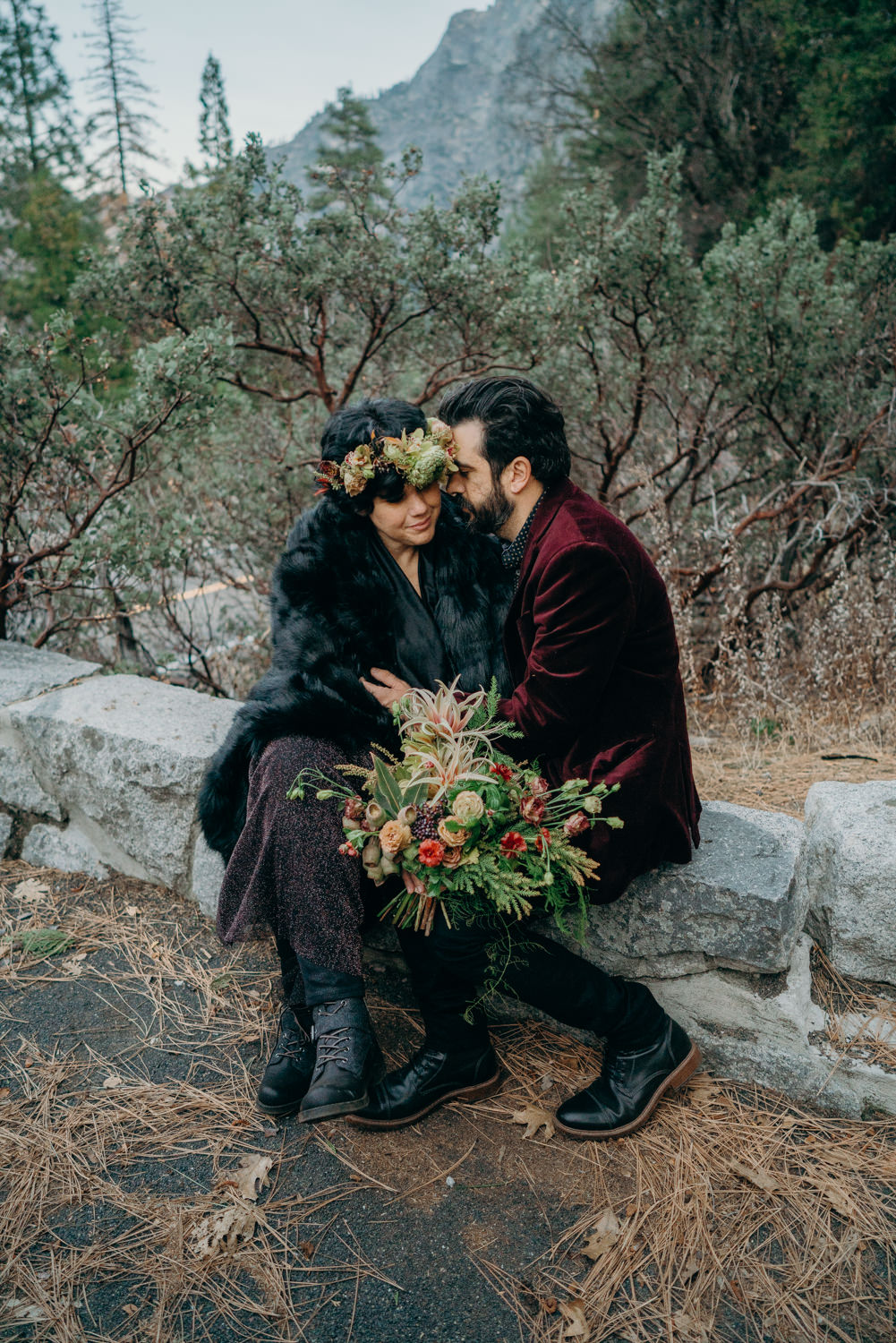 yosemite couple vintage session