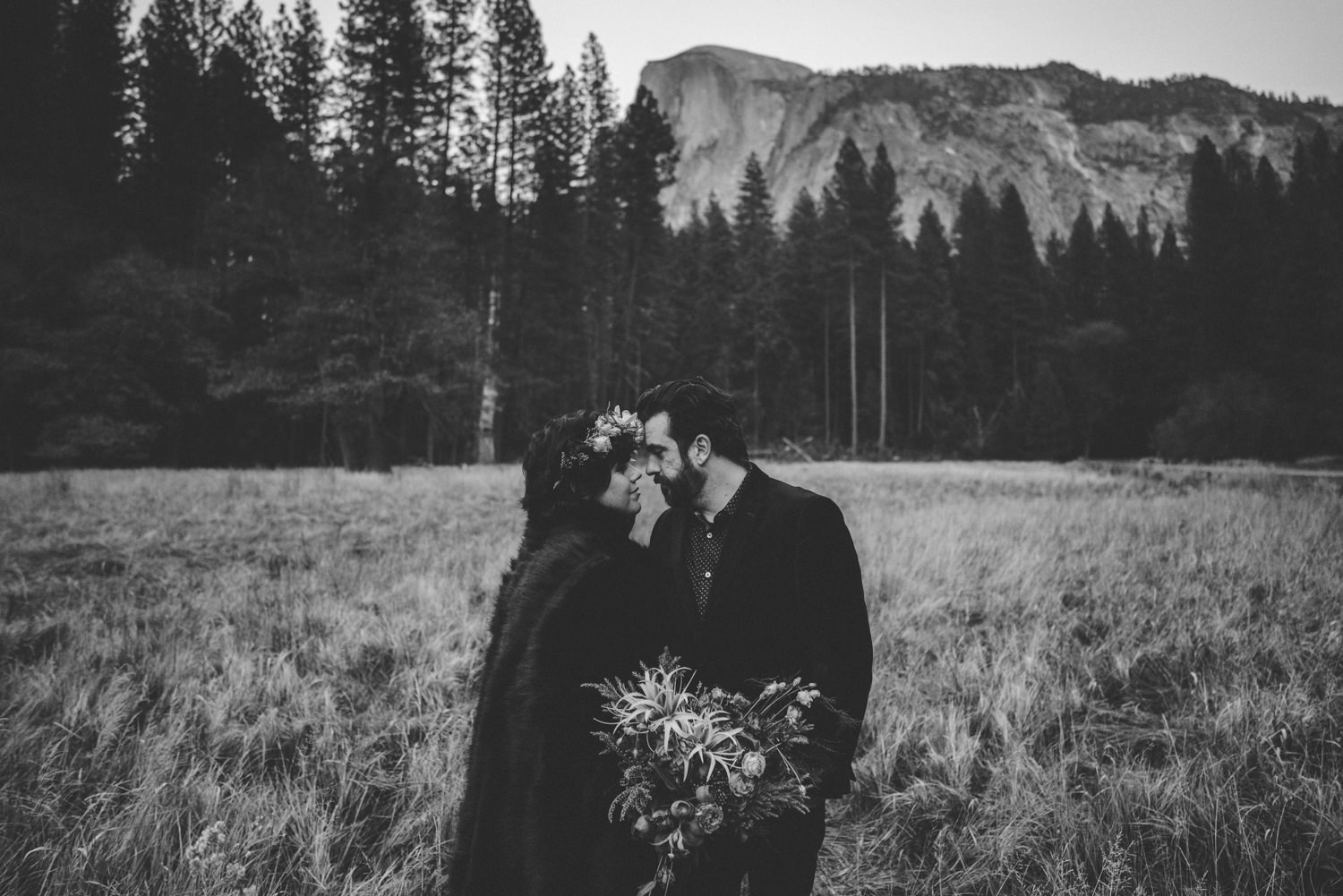 elopement rock style yosemite valley